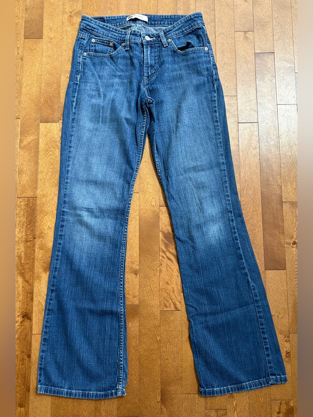 Levi's 518 Superlow Bootcut Jeans Medium Wash Size 9 Low Rise